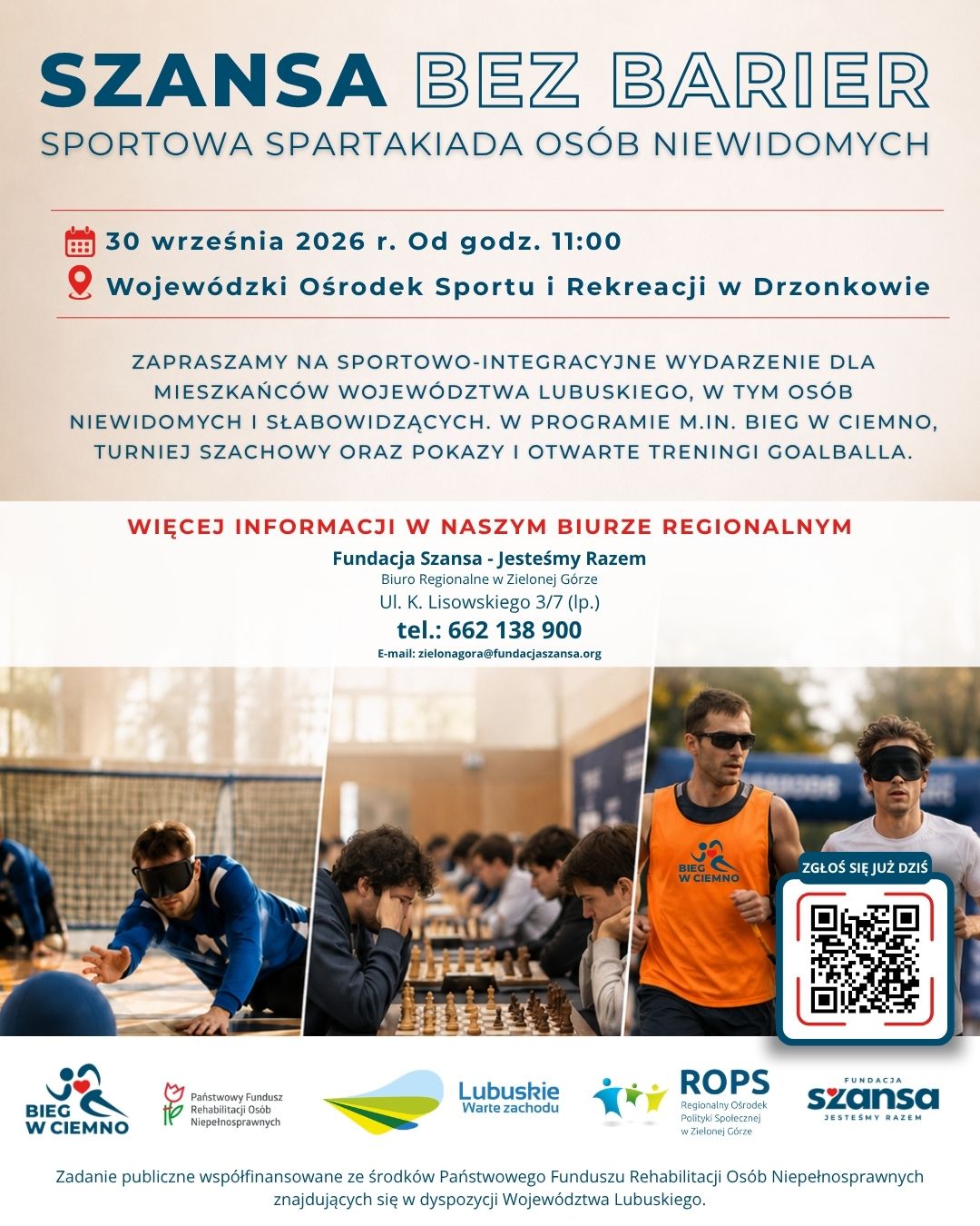 Plakat spartakiada ZIELONA GÓRA