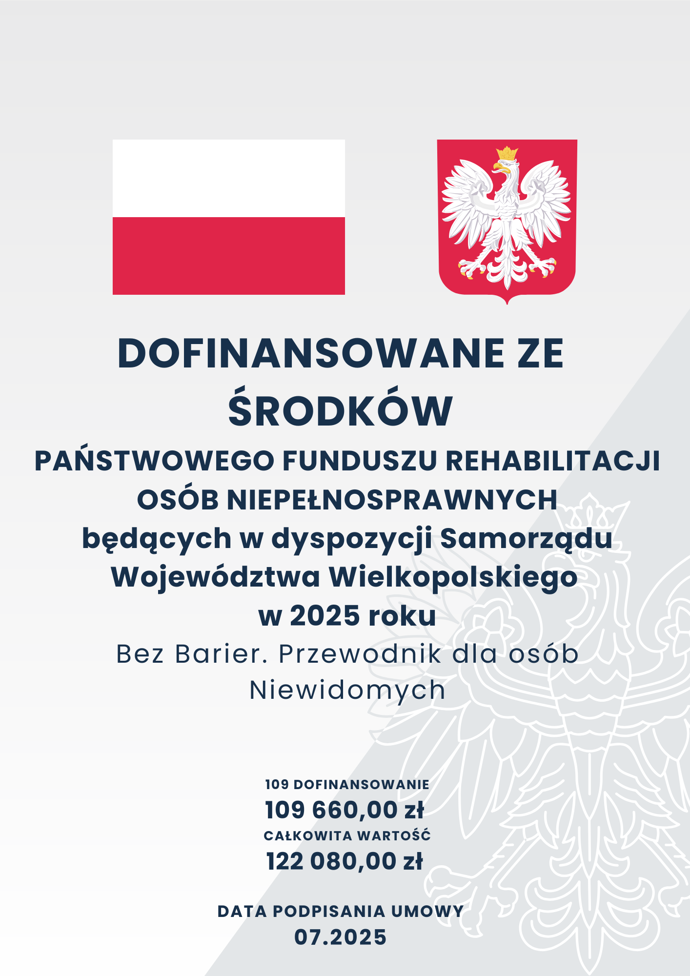 Plakat promocyjny projektu Dotykowy Atlas Torunia