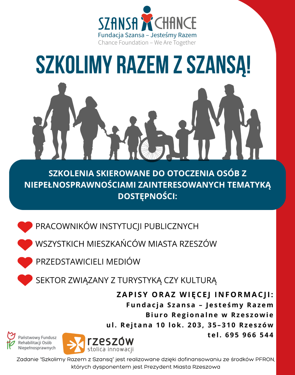 Plakat informujący o projekcie